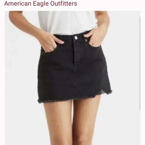 American Eagle y2k black denim jean skirt - Picture 10 of 10